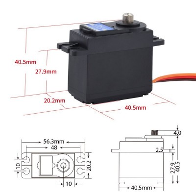 Сервомашинка цифровая JX Servo PDI-5509MG (55.6г/9.35/0.13/6V) стандартная