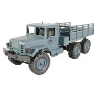 Радиоуправляемая машина MN MODEL военный грузовик (серый) 6WD 2.4G 1/16 RTR Радиоуправляемая машина MN MODEL военный грузовик (серый) 6WD 2.4G 1/16 RTR