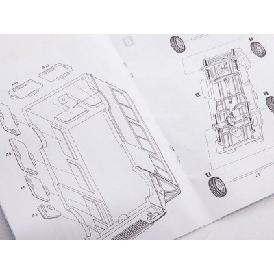 Сборная модель AVD Фургон ЕРАЗ-763, 1/43