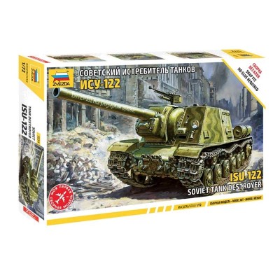 Сборная модель ZVEZDA Советский истребитель танков ИСУ-122 (сборка без клея), 1/72