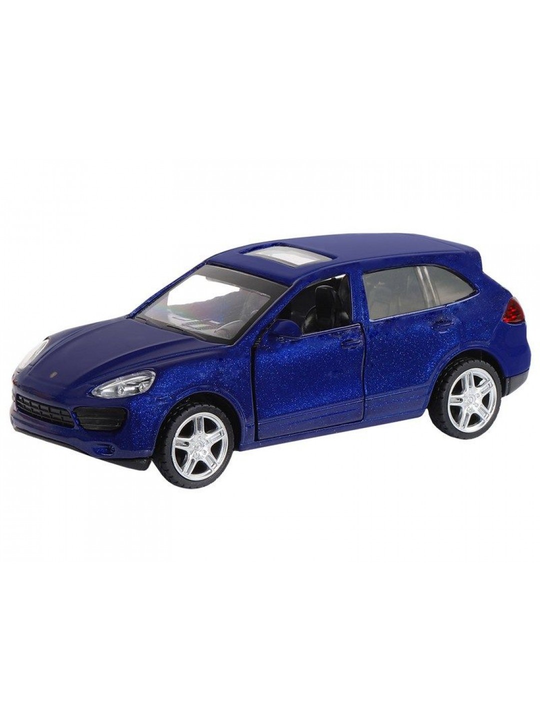 Машина "АВТОПАНОРАМА" Porsche Cayenne S, синий перламутр, 1/43, инерция, в/к 17,5*12,5*6,5 см
