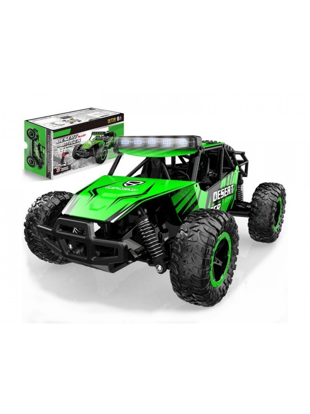 Радиоуправляемый внедорожник Volantex RC Desert King зеленый 4WD 2.4G 1/16 RTR