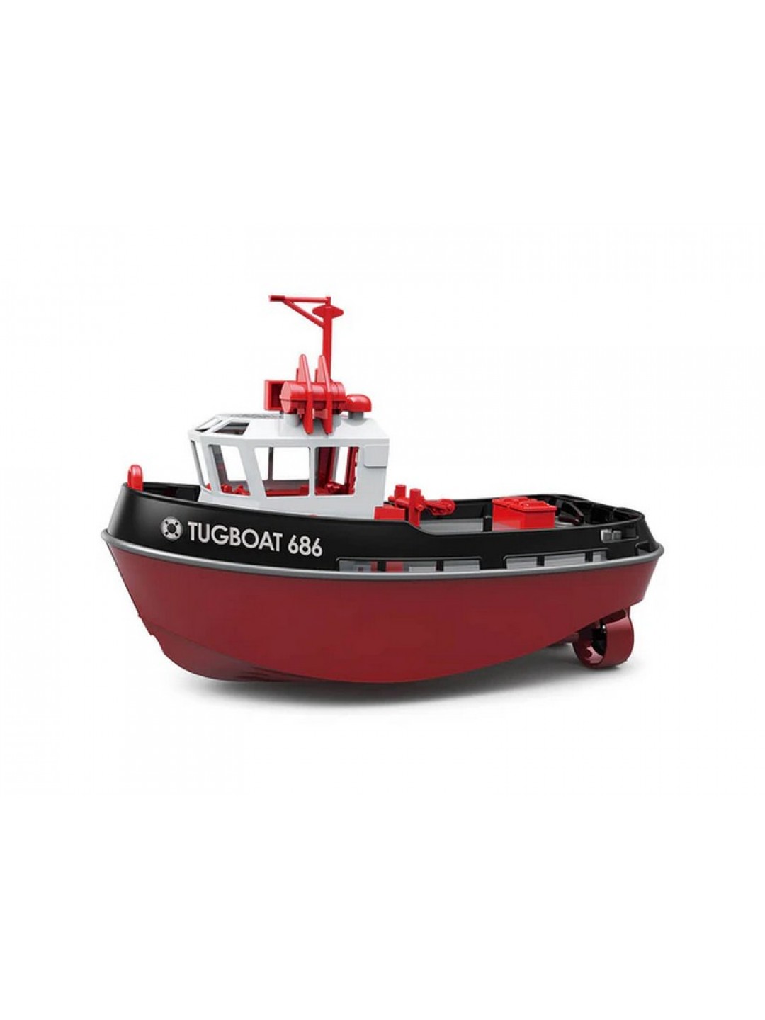 Радиоуправляемый буксир Heng Long Tugboat  (черный) 2.4G 1/72 RTR