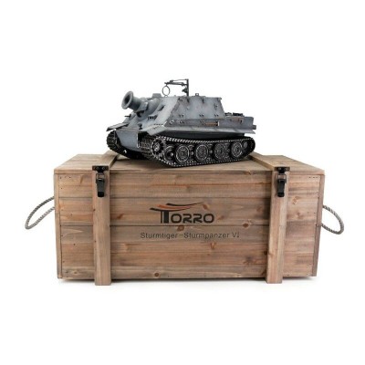 Радиоуправляемый танк Torro Sturmtiger PRO 1/16 ВВ-пушка, деревянная коробка V3.0 2.4G RTR