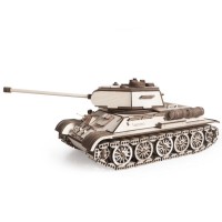 Деревянный конструктор Lemmo Танк Т-34-85, 612 деталей Деревянный конструктор Lemmo Танк Т-34-85, 612 деталей