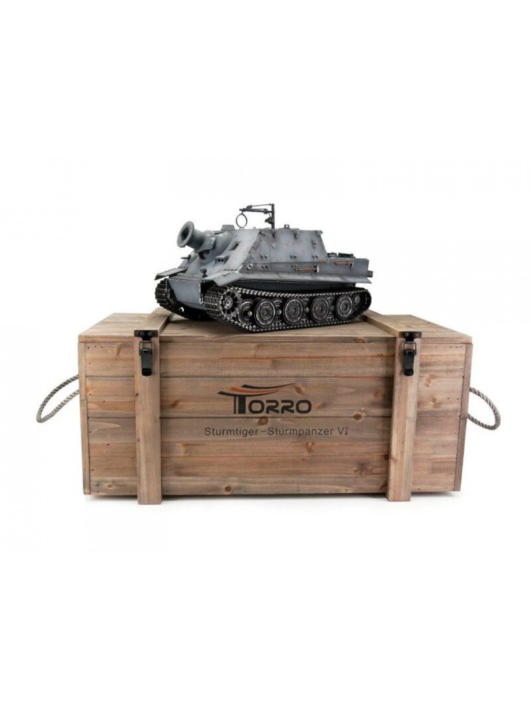 Радиоуправляемый танк Torro Sturmtiger PRO 1/16 ВВ-пушка, деревянная коробка V3.0 2.4G RTR