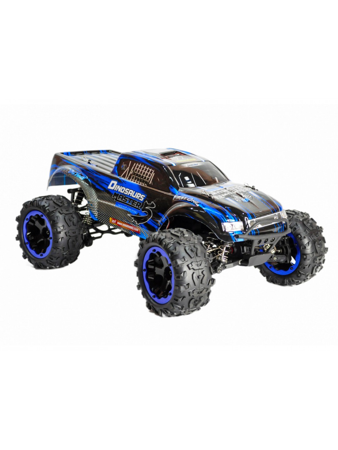 Радиоуправляемый монстр Remo Hobby Dinosaurs Master Brushless (синий) 4WD 2.4G 1/8 RTR