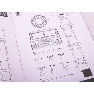 Сборная модель AVD Передвижной стоматологический кабинет КСП-2001, 1/43