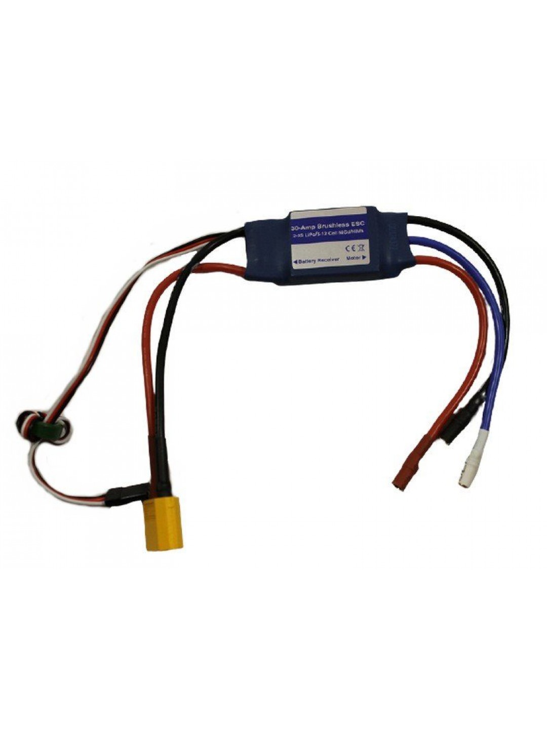 Регулятор скорости бесколлекторный 30A-XT60 для самолета Volantex RC Saber 920