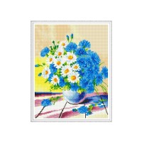 Алмазная мозаика с нанесенной рамкой 40х50 ПОЛЕВОЙ БУКЕТ (32 цвета) Алмазная мозаика с нанесенной рамкой 40х50 ПОЛЕВОЙ БУКЕТ (32 цвета)