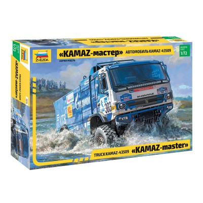 Сборная модель ZVEZDA Автомобиль KAMAZ-43509 "KAMAZ-master", 1/72