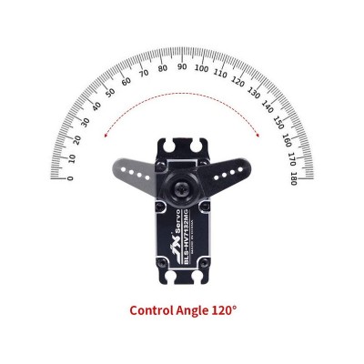 Сервомашинка цифровая JX Servo BLS-HV7132MG (71г/32.5/0.07/7.4V) бесколлекторная, Full metal