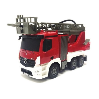 Радиоуправляемая пожарная машина Double Eagle Mercedes-Benz ANTOS 1/26 2.4G брызгает водой RTR