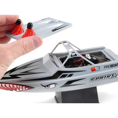 Радиоуправляемый катер ProBoat Sprintjet 9-inch Self-Right Jet Boat (серебряный) RTR