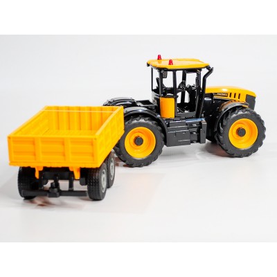 Радиоуправляемый фермерский трактор с прицепом Double Eagle JCB Fastrac 4220 1/24 2.4G RTR