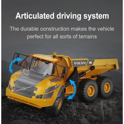 Радиоуправляемый карьерный самосвал Double Eagle Volvo A40G 1/20 2.4G RTR