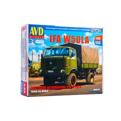 Сборная модель AVD IFA W50LA бортовой (с тентом), 1/43