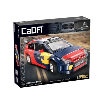 Конструктор CaDA раллийный автомобиль 2008 Citroen C4 WRC 1/12 (1569 деталей)