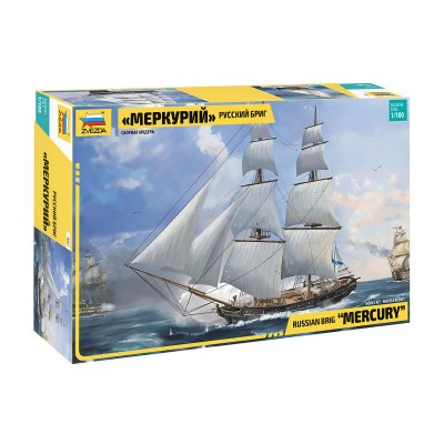 Сборная модель ZVEZDA Бриг "Меркурий", 1/100