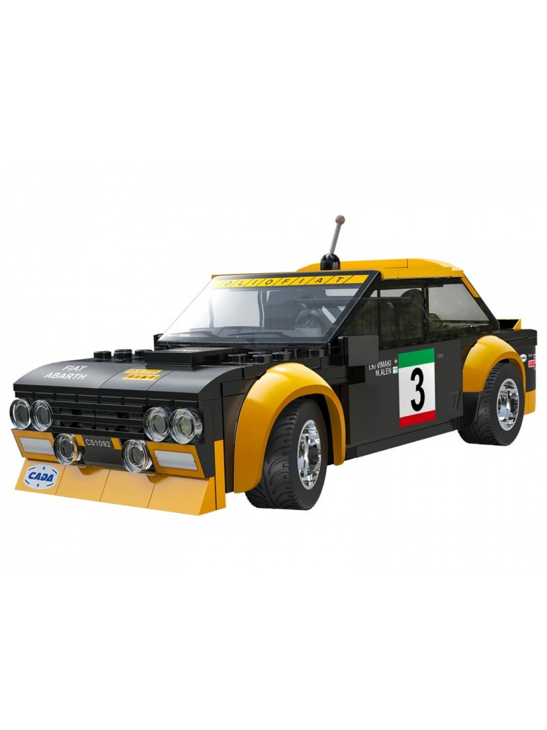 Радиоуправляемый конструктор CaDA спортивная машинка Fiat Abarth 131 1/24 (216 деталей)