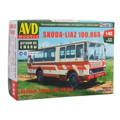 Сборная модель AVD Автобус Skoda-Liaz 100.860, 1/43