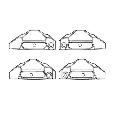 Защитные пластины амортизаторов для автомоделей MJX 10208