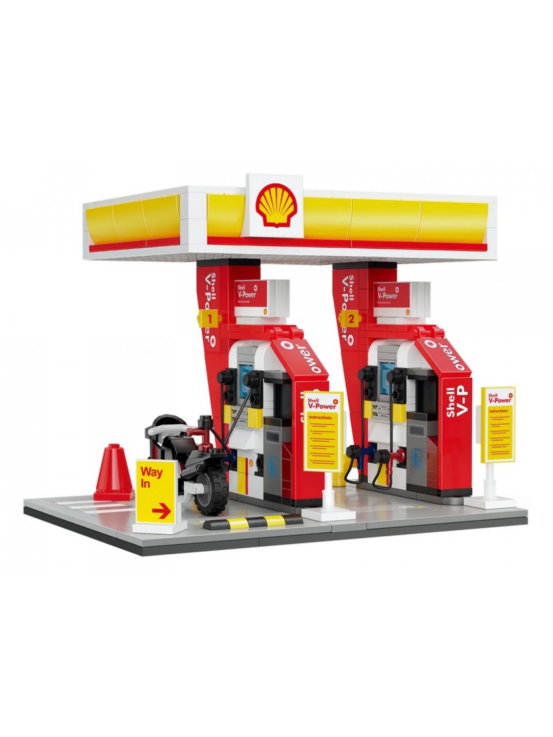 Конструктор CaDA автозаправочная станция Shell (305 деталей)