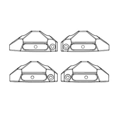 Защитные пластины амортизаторов для автомоделей MJX 10208