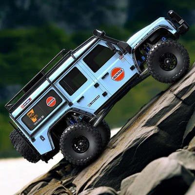 Радиоуправляемый краулер MJX Hyper Go H8H (голубой) Brushless 4WD 2.4G LED 1/8, без ЗУ и акб