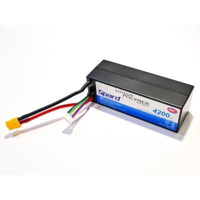 Аккумулятор Li-Po Spard 4200mAh, 14.8V, 50C,  XT60,  Hardcase для автомоделей 1/10, 1/8