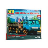 Сборная модель AVD КАЗ-608В с п/п ОДАЗ-885, 1/43 Сборная модель AVD КАЗ-608В с п/п ОДАЗ-885, 1/43