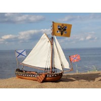 Сборная деревянная модель корабля Technell Ботик Петра Первого, 1/24 Сборная деревянная модель корабля Technell Ботик Петра Первого, 1/24