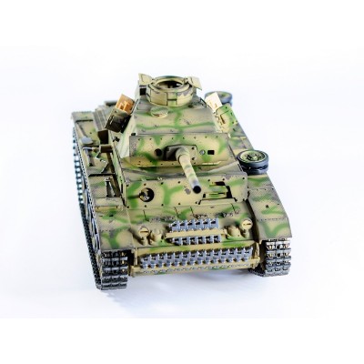 Р/У танк Taigen 1/16 Panzerkampfwagen III (Германия) дым, свет (для ИК боя) V3 2.4G RTR камуфляж