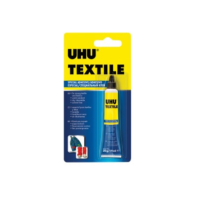 Клей для текстиля UHU Textil, 19 г, блистер