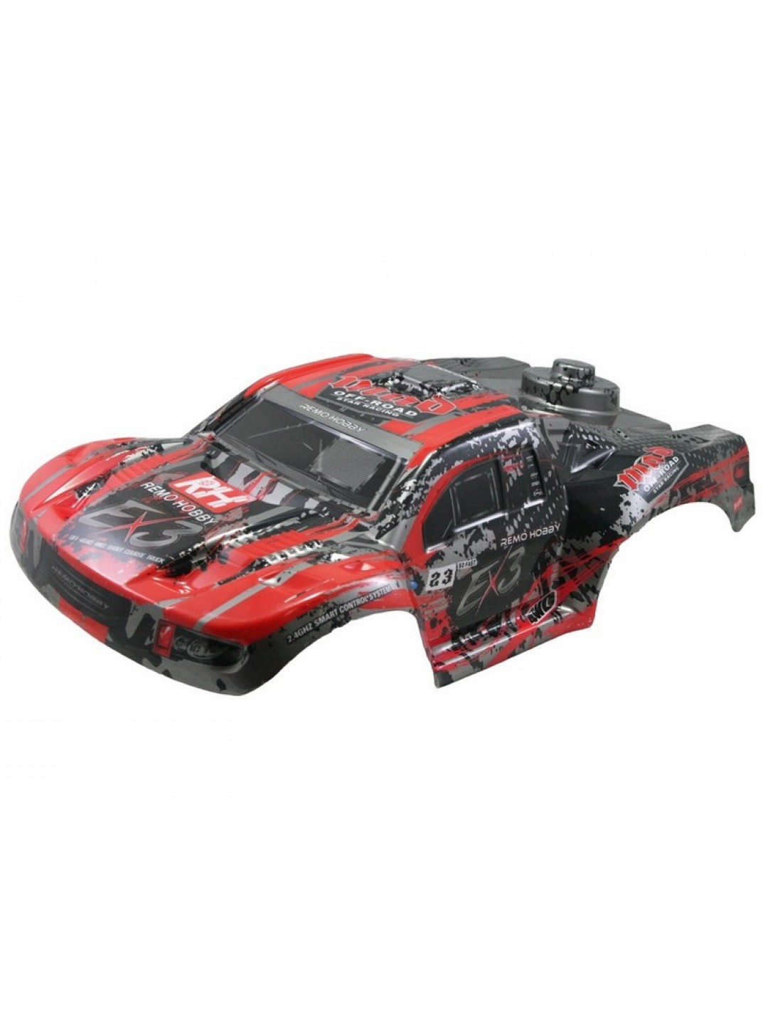 Кузов красный шорт-корс для Remo Hobby EX3 1/10