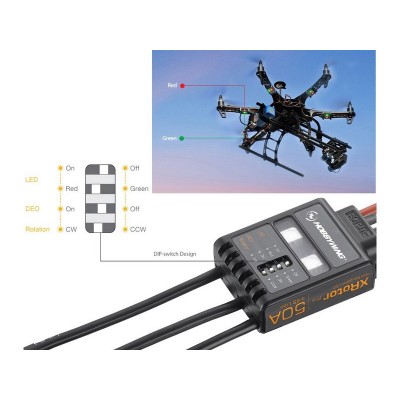 Бесколлекторный регулятор Hobbywing XRotor Pro-50A--Dual Pack (50A-70A, Copter)