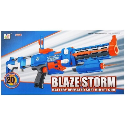 Автомат с мягкими пулями на батарейках "BlazeStorm" ZC7056+лазер