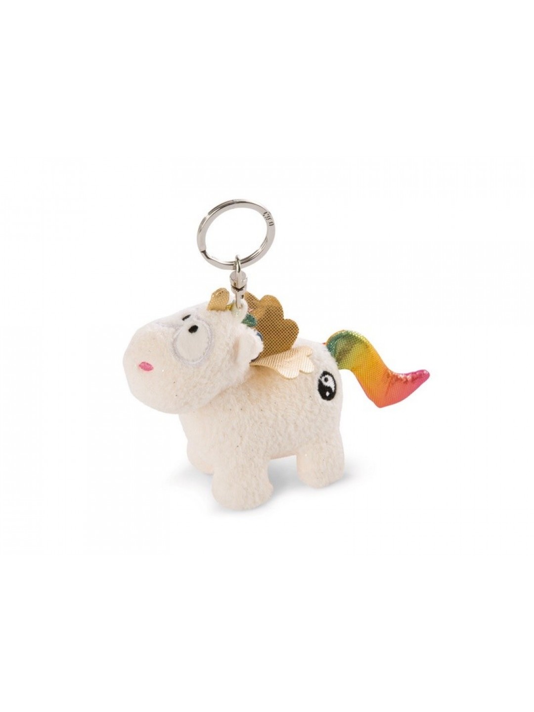 Мягкая игрушка NICI Единорог Радуга Ян, брелок 10 см