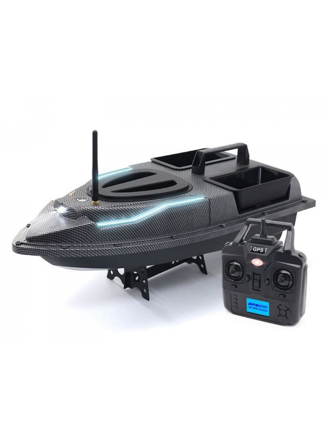 Радиоуправляемый катер для рыбалки Flytec V900 GPS 2.4G RTR