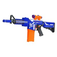 Автомат с мягкими пулями на батарейках 