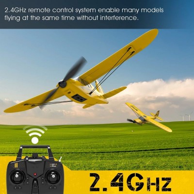 Радиоуправляемый самолет Volantex RC Sport Cub 400мм (желтый) 2.4G 3ch LiPo RTF with Gyro