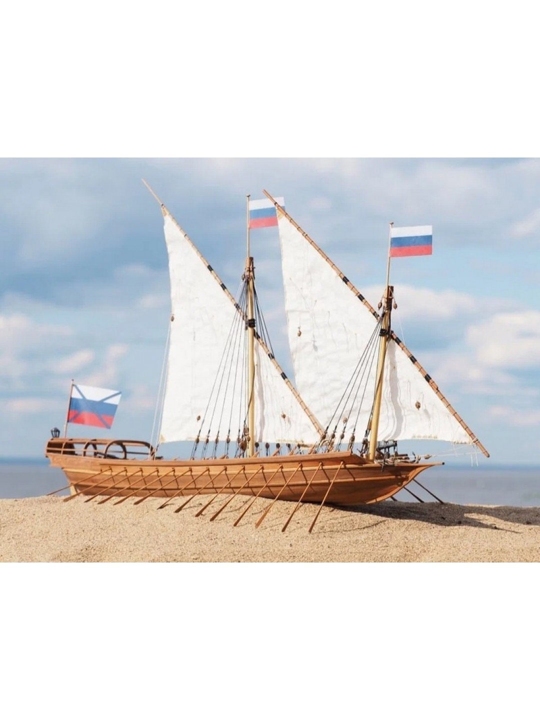 Сборная деревянная модель корабля Technell Азовская скампавея, 1/48